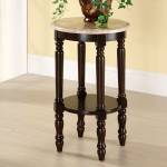 SANTA CLARITA ROUND MARBLE TOP PLANT STAND